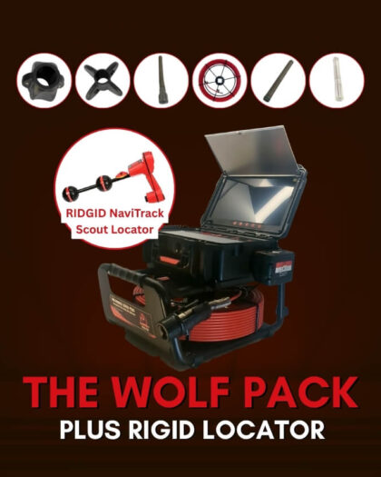 The Wolf Drain Camera Package Plus Locator | Razorback Drain Pros