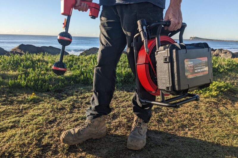 Razorback Drain Camera paired with RIDGID NaviTrack Scout Locator (2)