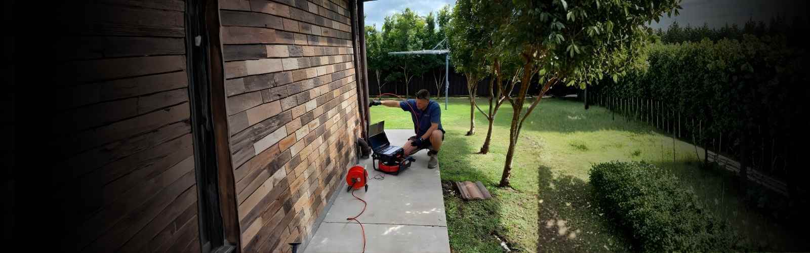 Razorback Drain Camera in use by a Aussie drainage contractor, showing how modern inspection tools increase drainage business profits