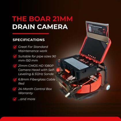 The Boar 21mm Drain Camera
