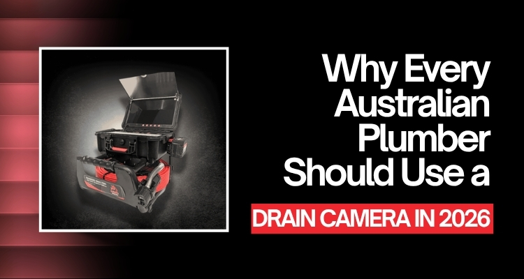 Drain camera inspection system used by Australian plumbers for pipe diagnostics in 2026