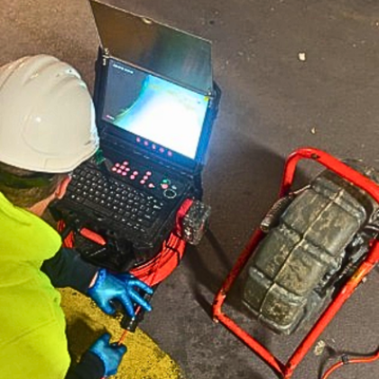 The Monster Drain Camera in Action The Monster Drain Camera in Action