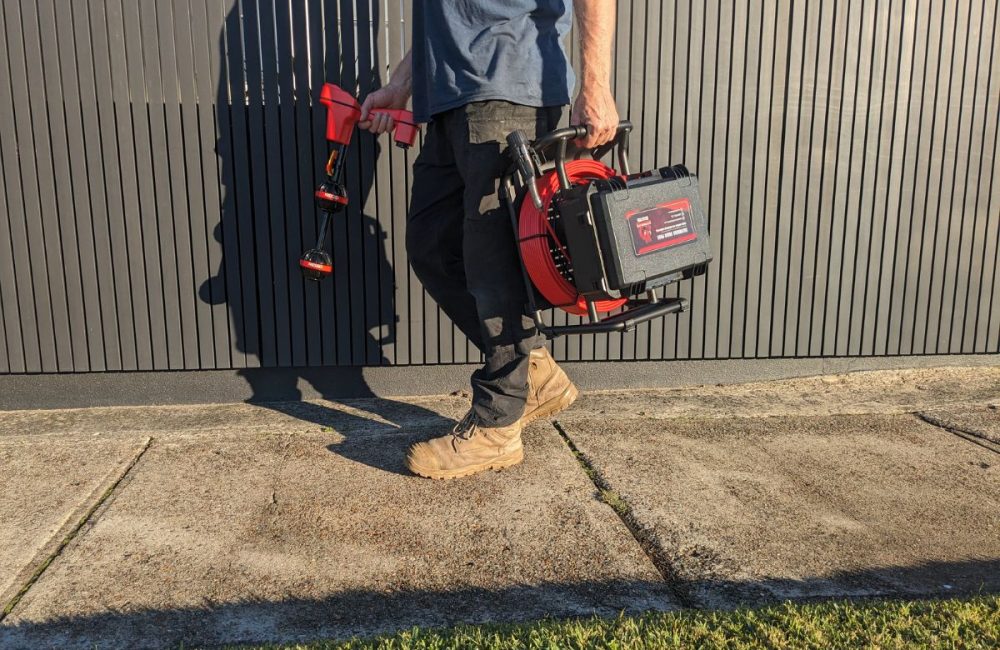 Razorback Drain Camera paired with RIDGID NaviTrack Scout Locator (1)