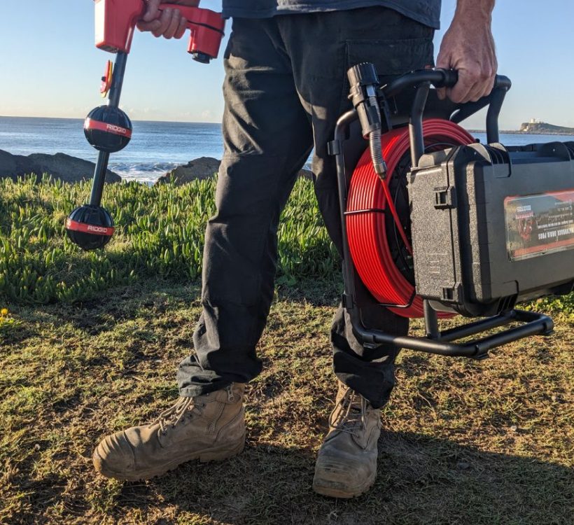 Razorback Drain Camera paired with RIDGID NaviTrack Scout Locator (2)