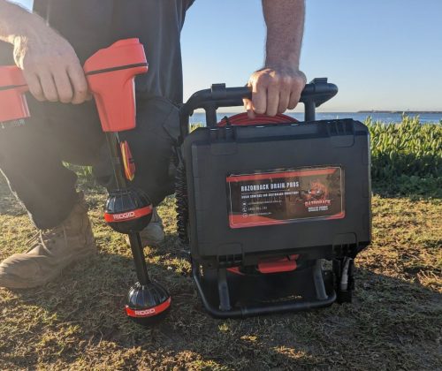 Razorback Drain Camera paired with RIDGID NaviTrack Scout Locator (3)