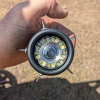 Front View of Razorback Big Unit 39mm Drain Camera Head